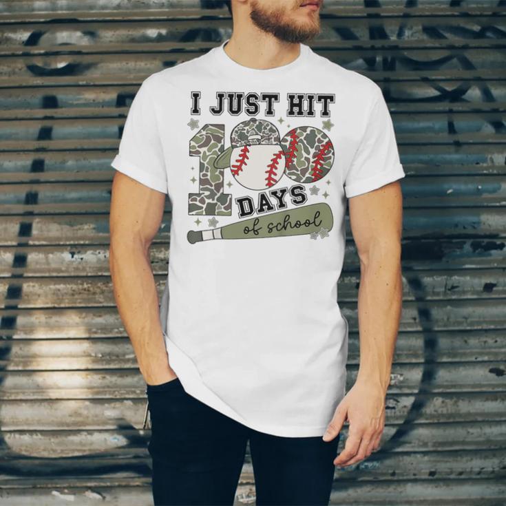 Kids I Just Hit 100 Days Boys 100 Days Of School Baseball Kids Unisex Jersey T-Shirt Kids I Just Hit 100 Days Boys 100 Days Of School Baseball Kids Unisex Jersey T-Shirt