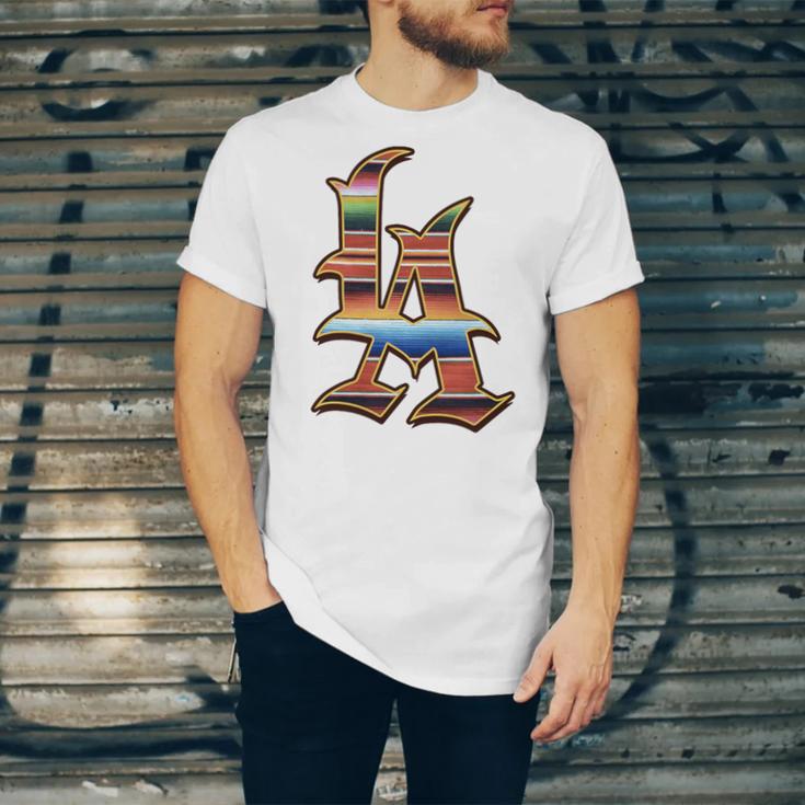 LA Sarape Los Angeles LA Sarape East LA Baseball Mexican Premium Tri-Blend Unisex Jersey T-Shirt LA Sarape Los Angeles LA Sarape East LA Baseball Mexican Premium Tri-Blend Unisex Jersey T-Shirt