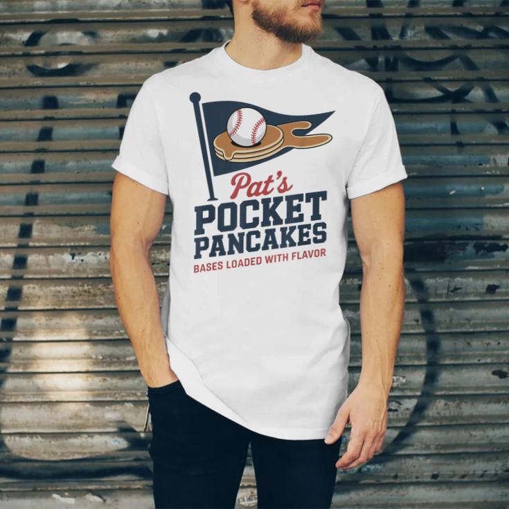 Pat's Pocket Pancakes Flag Baseball On Pancake Unisex Jersey T-Shirt