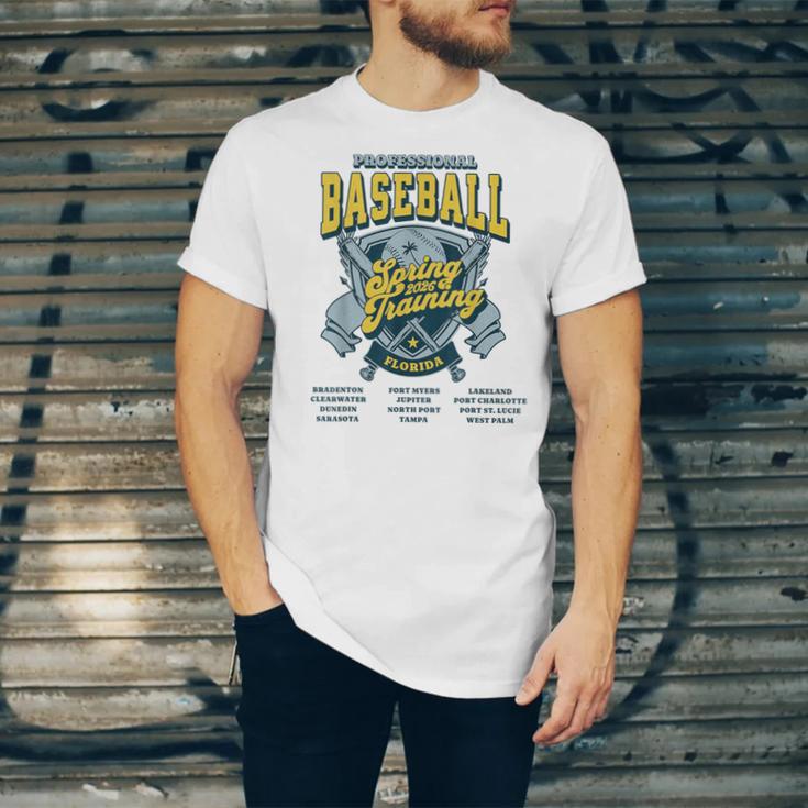 Professional Baseball Spring Training 2026 Florida Cities Unisex Jersey T-Shirt