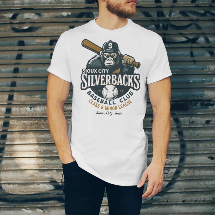 Sioux City Silverbacks Retro Minor League Baseball Unisex Jersey T-Shirt Sioux City Silverbacks Retro Minor League Baseball Unisex Jersey T-Shirt