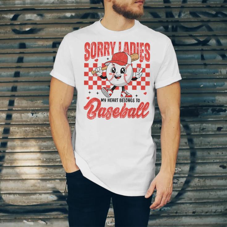 Sorry Ladies My Heart Belongs To Baseball Valentines Boys Unisex Jersey T-Shirt Sorry Ladies My Heart Belongs To Baseball Valentines Boys Unisex Jersey T-Shirt