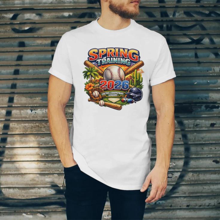 Spring Training 2026 Baseball Fan Retro Palm Cactus Premium Tri-Blend Unisex Jersey T-Shirt Spring Training 2026 Baseball Fan Retro Palm Cactus Premium Tri-Blend Unisex Jersey T-Shirt