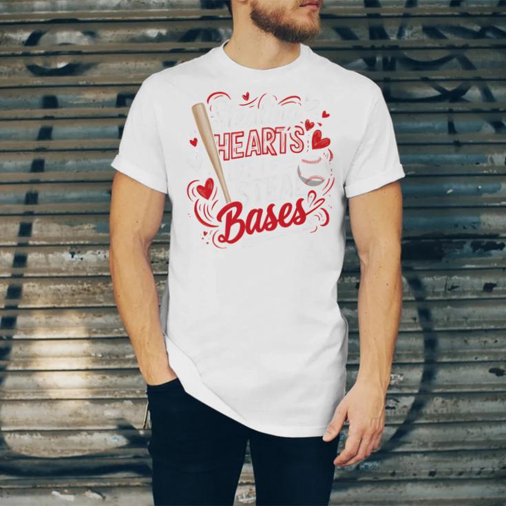 Stealing Hearts Like I Steal Bases Softball Baseball Batter Unisex Jersey T-Shirt Stealing Hearts Like I Steal Bases Softball Baseball Batter Unisex Jersey T-Shirt