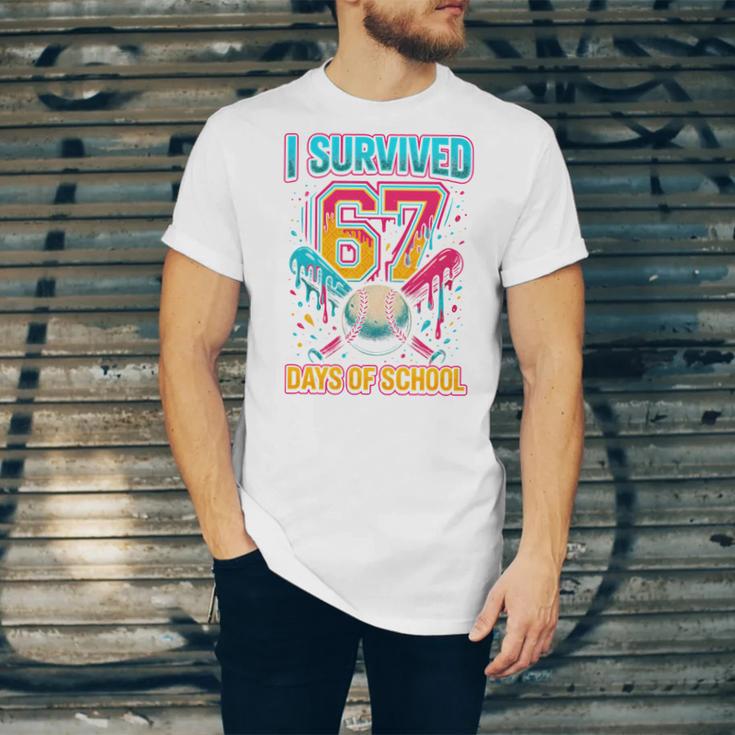 I Survived 67 Days Of School Baseball Drip Six Seven Meme Unisex Jersey T-Shirt I Survived 67 Days Of School Baseball Drip Six Seven Meme Unisex Jersey T-Shirt