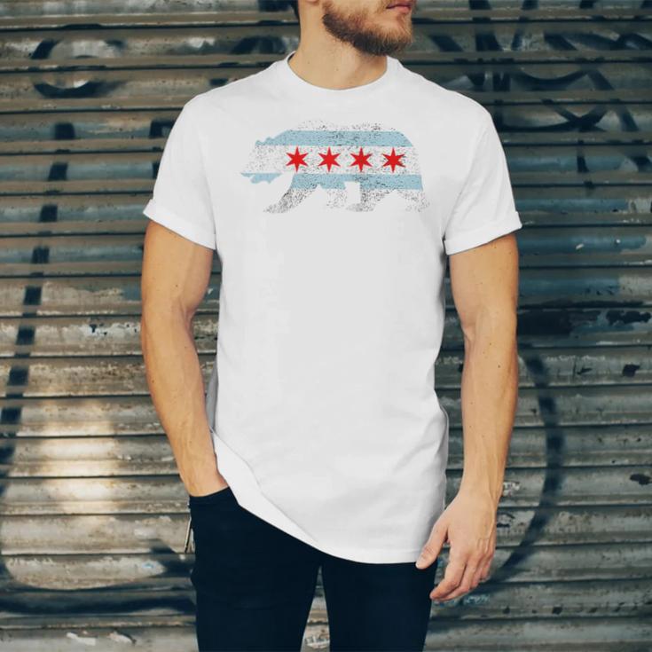 Sweet Vintage Retro Chicago City Flag Bear Print Raglan Baseball Tee Unisex Jersey T-Shirt Sweet Vintage Retro Chicago City Flag Bear Print Raglan Baseball Tee Unisex Jersey T-Shirt