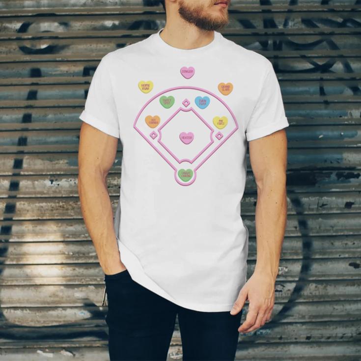 Valentine Heart Love Cute Baseball Softball Lover Sayings Unisex Jersey T-Shirt Valentine Heart Love Cute Baseball Softball Lover Sayings Unisex Jersey T-Shirt
