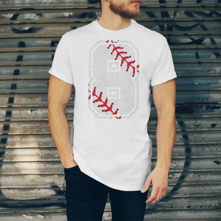 Vintage Baseball 8 Jersey Number 8 Unisex Jersey T-Shirt Vintage Baseball 8 Jersey Number 8 Unisex Jersey T-Shirt