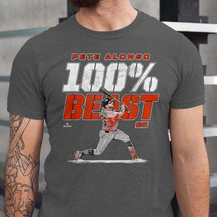 100 Beast Pete Alonso Baltimore Baseball MLBPA Unisex Jersey T-Shirt