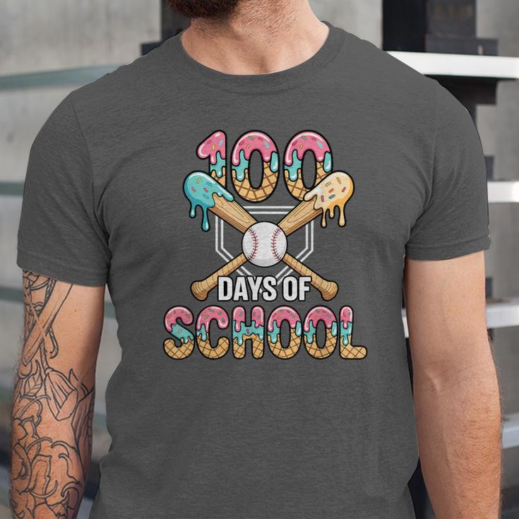 100 Days Of School Baseball 100th Day Of School Unisex Jersey T-Shirt 100 Days Of School Baseball 100th Day Of School Unisex Jersey T-Shirt