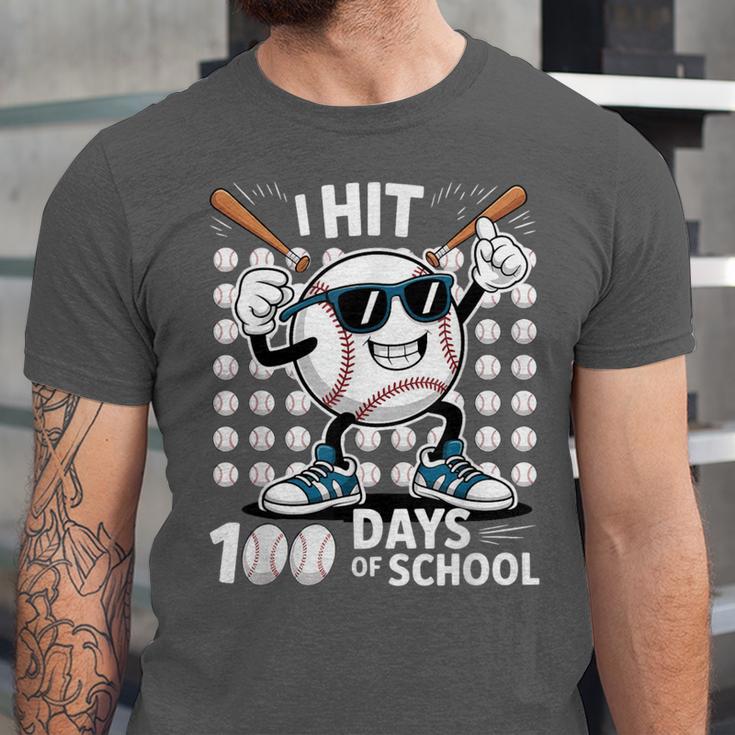 100 Days Of School Baseball Bat 100th Day Of School Unisex Jersey T-Shirt 100 Days Of School Baseball Bat 100th Day Of School Unisex Jersey T-Shirt