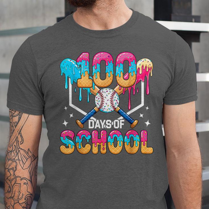 100 Days Of School Baseball Boys Kids 100th Day Of School Unisex Jersey T-Shirt 100 Days Of School Baseball Boys Kids 100th Day Of School Unisex Jersey T-Shirt