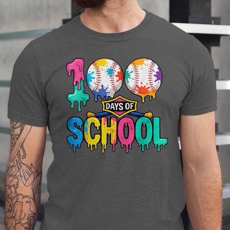 100 Days Of School Baseball Boys Kids Colorful 100th Day Unisex Jersey T-Shirt 100 Days Of School Baseball Boys Kids Colorful 100th Day Unisex Jersey T-Shirt