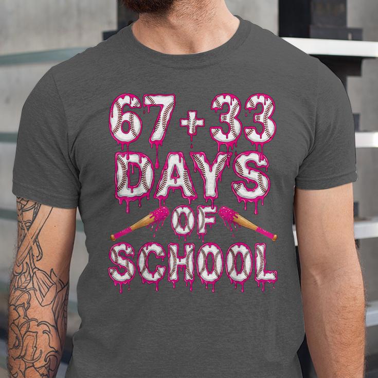 100 Days Of School Baseball Boys Six Seven Drip 100th Day Unisex Jersey T-Shirt