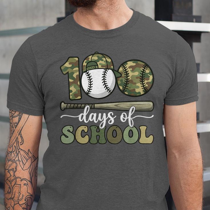 100 Days Of School Baseball Camo Art For Boys Kids Students Unisex Jersey T-Shirt 100 Days Of School Baseball Camo Art For Boys Kids Students Unisex Jersey T-Shirt