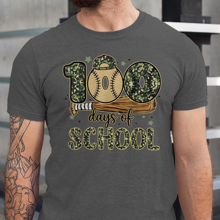 100 Days Of School Baseball Camo Boys Kids 100th Day Unisex Jersey T-Shirt 100 Days Of School Baseball Camo Boys Kids 100th Day Unisex Jersey T-Shirt
