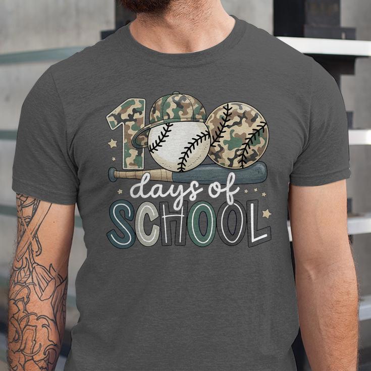 100 Days Of School Baseball Camo Camo Cap Boy School Unisex Jersey T-Shirt 100 Days Of School Baseball Camo Camo Cap Boy School Unisex Jersey T-Shirt