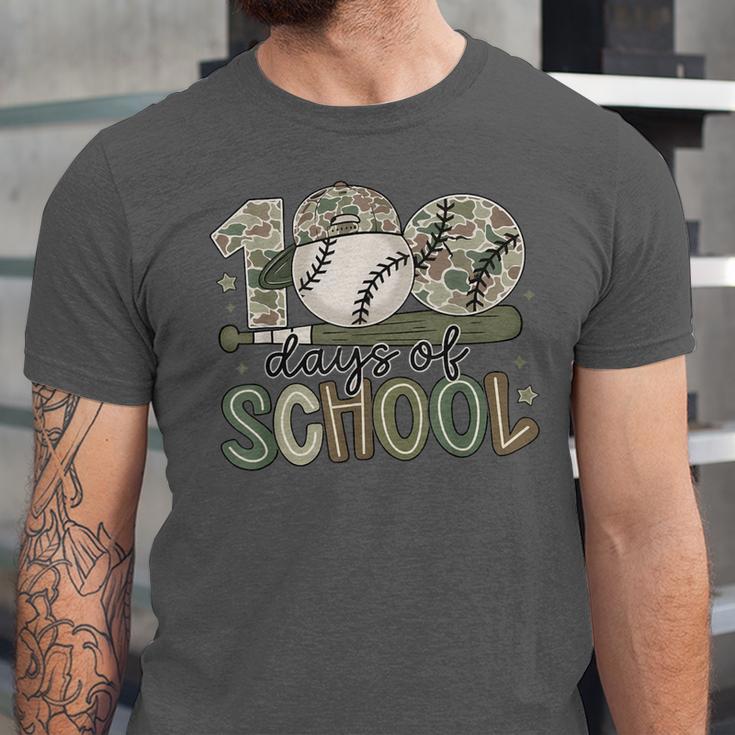 100 Days Of School Baseball Camo Celebration Unisex Jersey T-Shirt 100 Days Of School Baseball Camo Celebration Unisex Jersey T-Shirt
