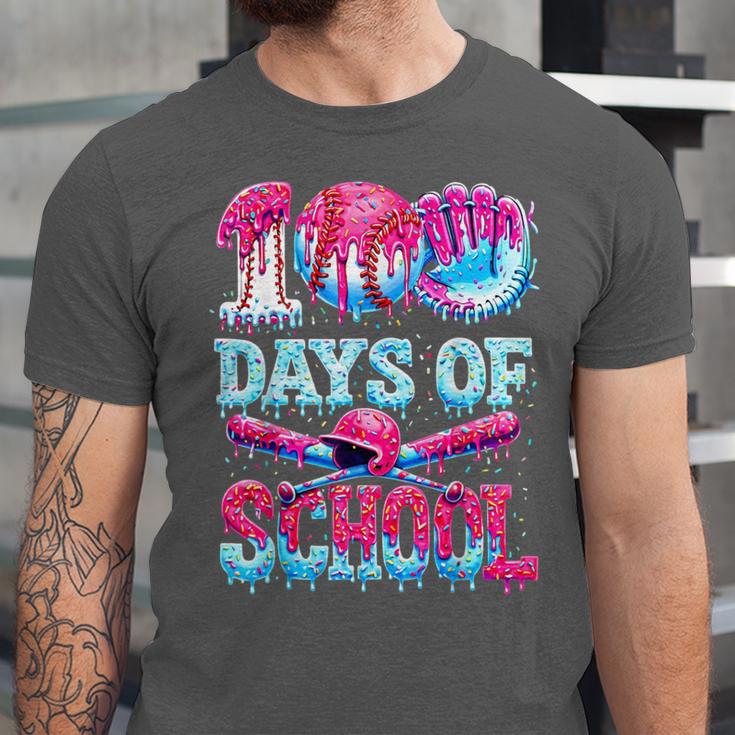 100 Days Of School Baseball Ice Cream Drip For Boys Kid Unisex Jersey T-Shirt 100 Days Of School Baseball Ice Cream Drip For Boys Kid Unisex Jersey T-Shirt