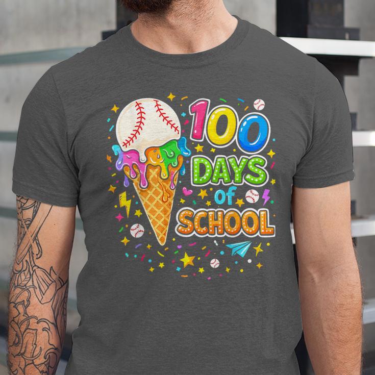 100 Days Of School Baseball Ice Cream Drip Boys Kids Player Unisex Jersey T-Shirt 100 Days Of School Baseball Ice Cream Drip Boys Kids Player Unisex Jersey T-Shirt