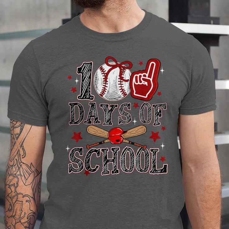 100 Days Of School Baseball Teacher 100 Days Smarter Student Unisex Jersey T-Shirt 100 Days Of School Baseball Teacher 100 Days Smarter Student Unisex Jersey T-Shirt
