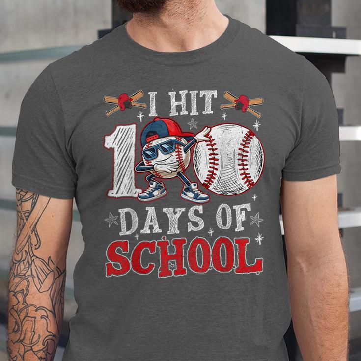 100 Days Of School Dabbing Baseball Hit Student Kids Boys Unisex Jersey T-Shirt 100 Days Of School Dabbing Baseball Hit Student Kids Boys Unisex Jersey T-Shirt
