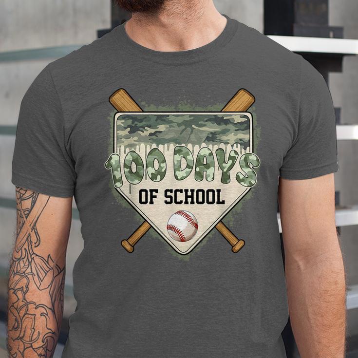 100 Days Of School Home Plate Camo Baseball Dripping Boys Unisex Jersey T-Shirt 100 Days Of School Home Plate Camo Baseball Dripping Boys Unisex Jersey T-Shirt