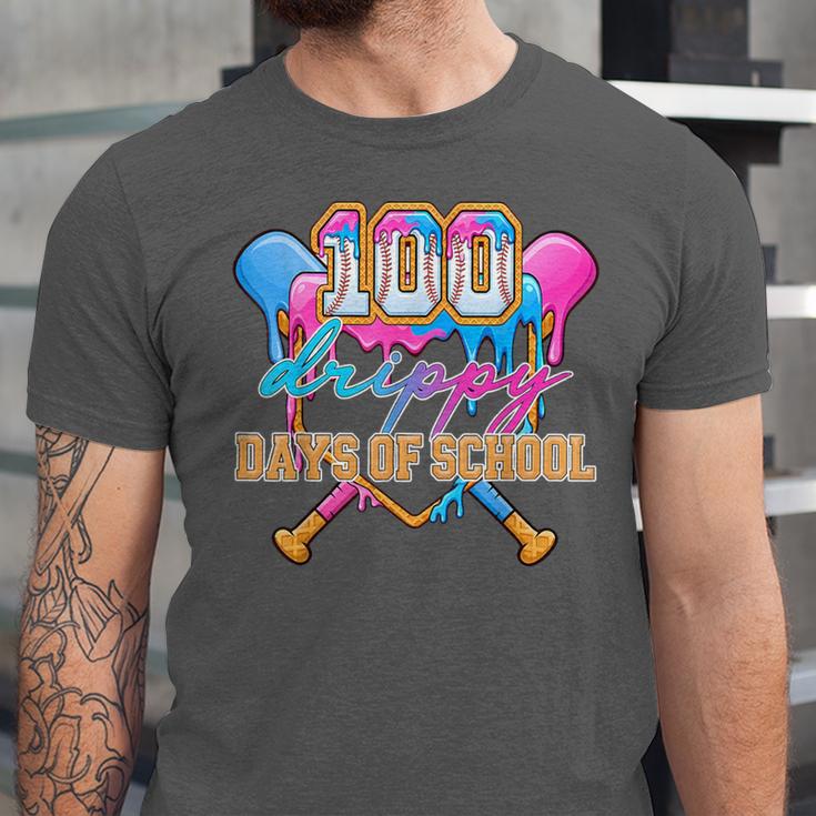 100 Drippy Days Of School Baseball Ice Cream Drip Boys Kids Unisex Jersey T-Shirt 100 Drippy Days Of School Baseball Ice Cream Drip Boys Kids Unisex Jersey T-Shirt