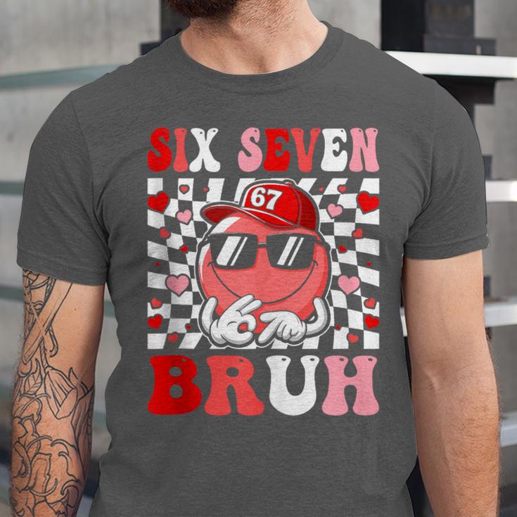 6 7 Bruh Six Seven Valentine Heart Baseball Unisex Jersey T-Shirt 6 7 Bruh Six Seven Valentine Heart Baseball Unisex Jersey T-Shirt