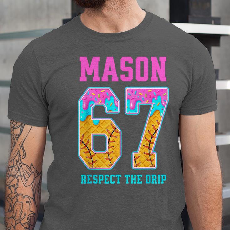 6 7 Mason Baseball Drip Unisex Jersey T-Shirt 6 7 Mason Baseball Drip Unisex Jersey T-Shirt