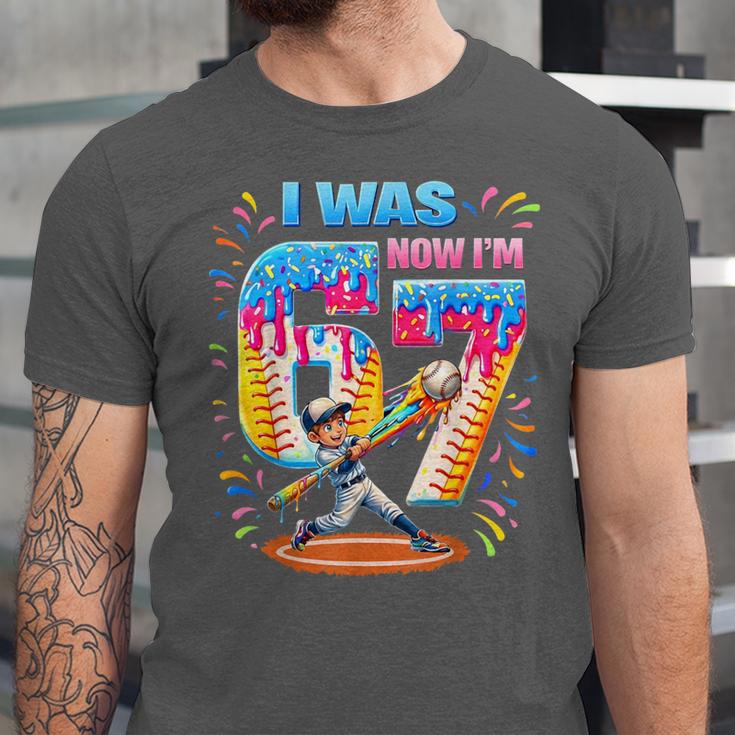I Was 6 Now I'm 7 Baseball Birthday Boy For Teens Kids Unisex Jersey T-Shirt I Was 6 Now I'm 7 Baseball Birthday Boy For Teens Kids Unisex Jersey T-Shirt