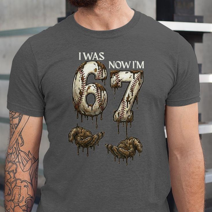 I Was 6 Now I'm 7 Baseball 6 7 Birthday Boys Girls Unisex Jersey T-Shirt I Was 6 Now I'm 7 Baseball 6 7 Birthday Boys Girls Unisex Jersey T-Shirt