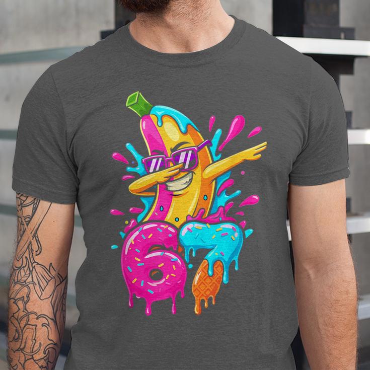 67 Baseball Dabbing Banana 6 7 Dripping Ice Cream Meme Unisex Jersey T-Shirt 67 Baseball Dabbing Banana 6 7 Dripping Ice Cream Meme Unisex Jersey T-Shirt