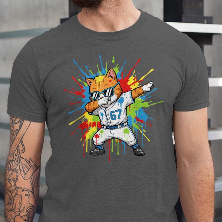 67 Baseball Dabbing Cat 6 7 Dripping Ice Cream Meme Unisex Jersey T-Shirt 67 Baseball Dabbing Cat 6 7 Dripping Ice Cream Meme Unisex Jersey T-Shirt