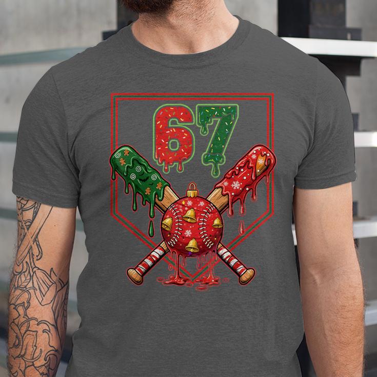 67 Baseball Drip Christmas Meme Six Seven Gen Alpha Slang Unisex Jersey T-Shirt 67 Baseball Drip Christmas Meme Six Seven Gen Alpha Slang Unisex Jersey T-Shirt