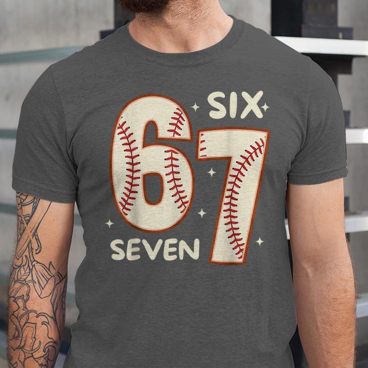 67 Baseball Six Seven 6 7 Meme Kids 67 Teen Boys 6-7 Unisex Jersey T-Shirt 67 Baseball Six Seven 6 7 Meme Kids 67 Teen Boys 6-7 Unisex Jersey T-Shirt