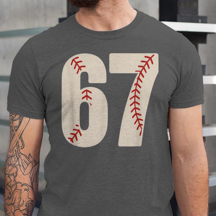67 Baseball Six Seven 6 7 Meme 67 Unisex Jersey T-Shirt
