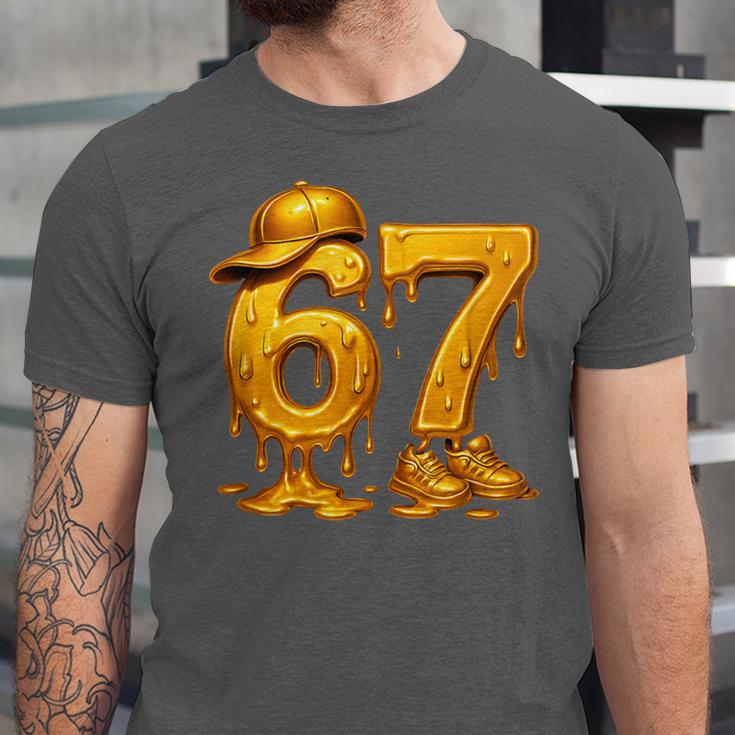 67 Brain Rot Meme Baseball Ice Cream Drip For Kids & Teens Unisex Jersey T-Shirt