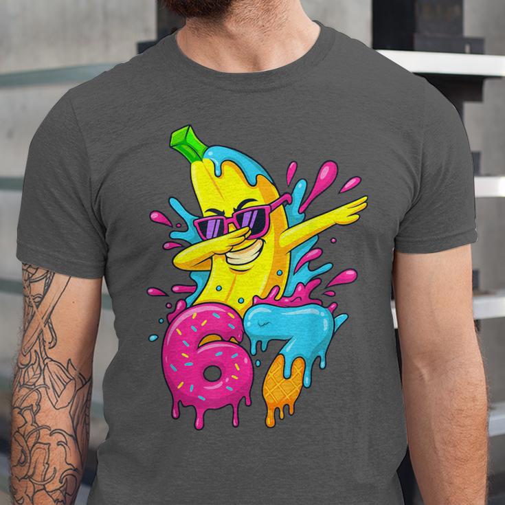 67 Dabbing Banana Baseball 6 7 Dripping Ice Cream Meme Unisex Jersey T-Shirt 67 Dabbing Banana Baseball 6 7 Dripping Ice Cream Meme Unisex Jersey T-Shirt