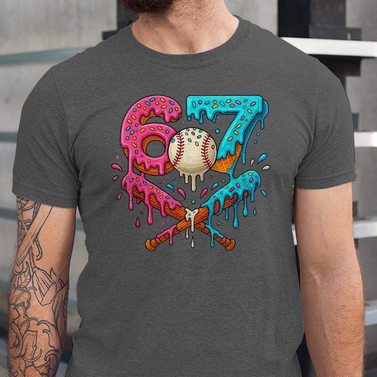 67 Ice Cream Drip Baseball Meme – Six Seven Gen Alpha Unisex Jersey T-Shirt 67 Ice Cream Drip Baseball Meme – Six Seven Gen Alpha Unisex Jersey T-Shirt
