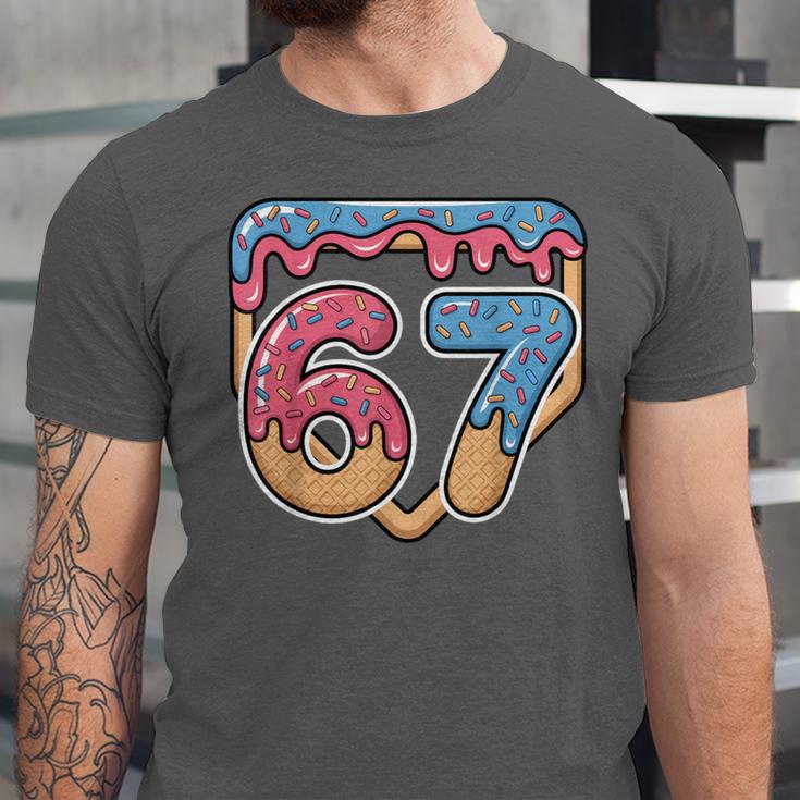 67 Ice Cream Drip Meme Baseball Unisex Jersey T-Shirt