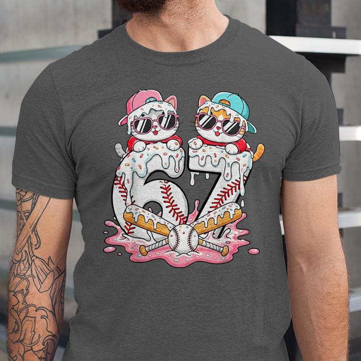 67 Meme Kawaii Cats Baseball Ice Cream Drip 6 7 Kids Unisex Jersey T-Shirt 67 Meme Kawaii Cats Baseball Ice Cream Drip 6 7 Kids Unisex Jersey T-Shirt