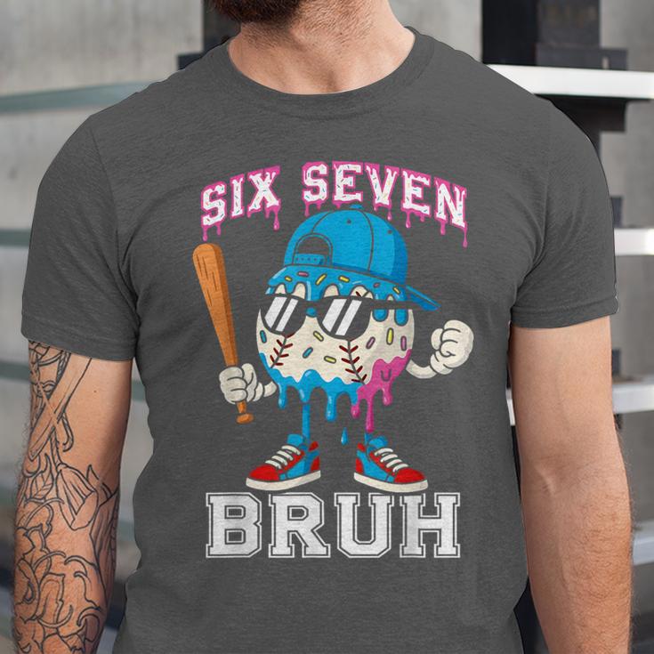 67 Six Seven Baseball Ice Cream Drip Number 67 Player Unisex Jersey T-Shirt