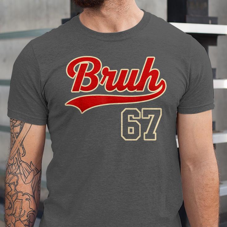 67 Six Seven Bruh Meme Baseball Vintage Style Men Boys Unisex Jersey T-Shirt 67 Six Seven Bruh Meme Baseball Vintage Style Men Boys Unisex Jersey T-Shirt