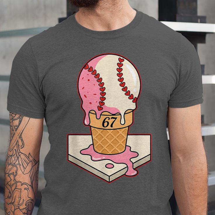 67 Tee Baseball Creamy Dripping Graphic Sixty-Seven Clothes Unisex Jersey T-Shirt 67 Tee Baseball Creamy Dripping Graphic Sixty-Seven Clothes Unisex Jersey T-Shirt