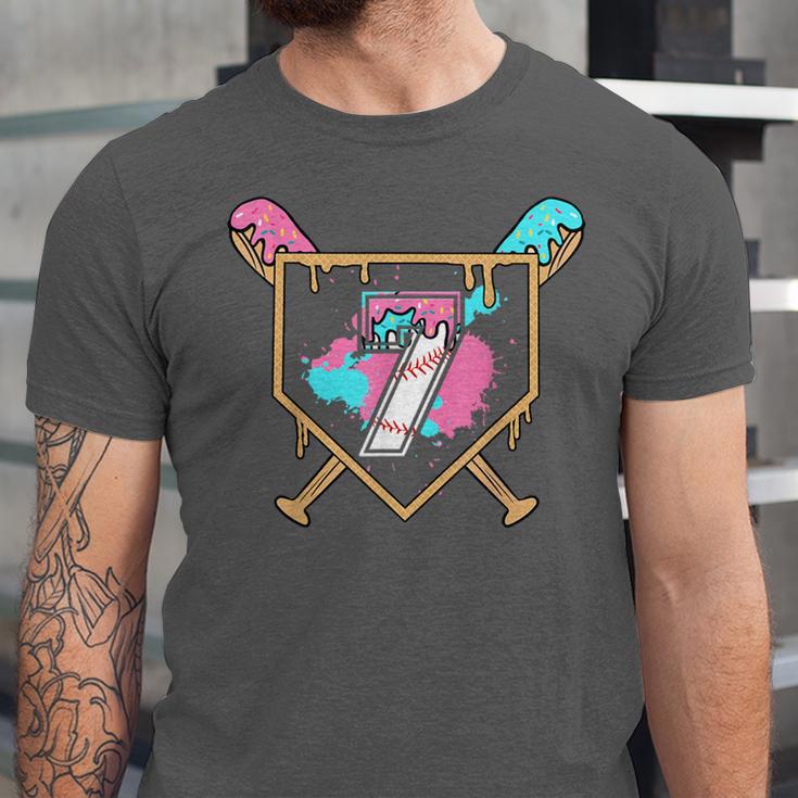 7th Birthday Baseball Bat Ice-Cream Drip 7yrs Old Boys Girls Unisex Jersey T-Shirt 7th Birthday Baseball Bat Ice-Cream Drip 7yrs Old Boys Girls Unisex Jersey T-Shirt