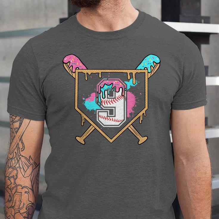 9th Birthday Baseball Bat Ice-Cream Drip 9yrs Old Boys Girls Unisex Jersey T-Shirt 9th Birthday Baseball Bat Ice-Cream Drip 9yrs Old Boys Girls Unisex Jersey T-Shirt