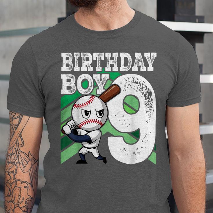 9th Birthday Baseball Birthday Party 9th Birthday Boy Unisex Jersey T-Shirt