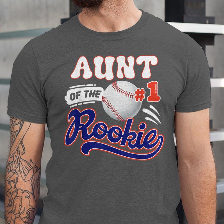 Aunt Rookie Of Year 1st Birthday Baseball Theme Matching Unisex Jersey T-Shirt