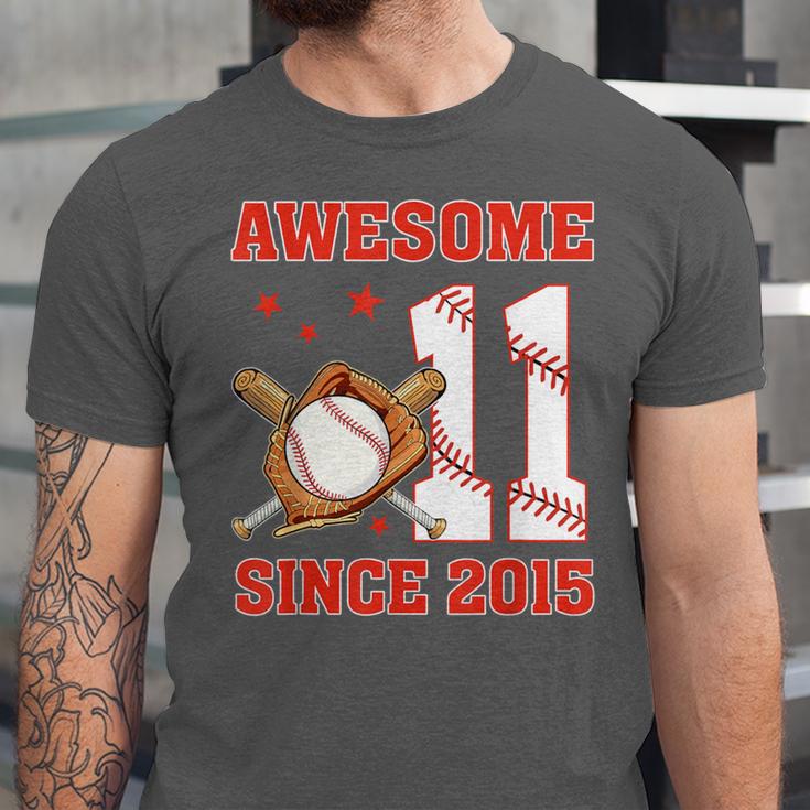 Awesome Since 2015 11 Year Old Boys Bday Baseball Theme Unisex Jersey T-Shirt Awesome Since 2015 11 Year Old Boys Bday Baseball Theme Unisex Jersey T-Shirt